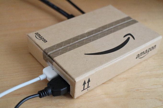 Amazonのギフトボックスでラズパイ3のケースを作る