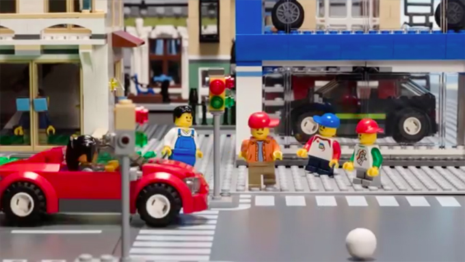 LEGO公式の交通安全コマ撮り動画