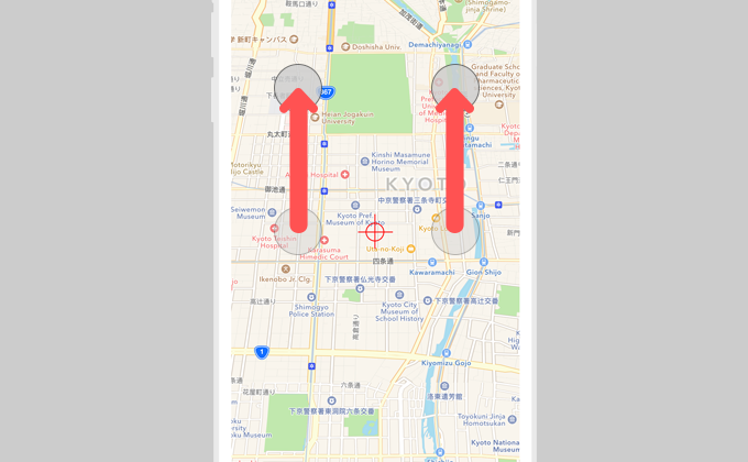 iOSの地図（実機＆シミュレータ）を3D表示にする方法